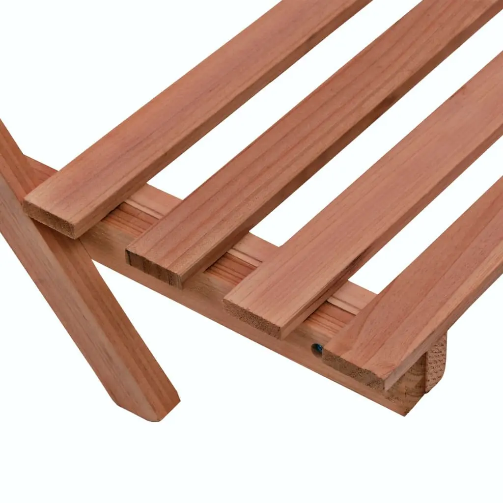 3-Tier Plant Stand Cedar Wood Display Shelf Brown 48x45x40 cm