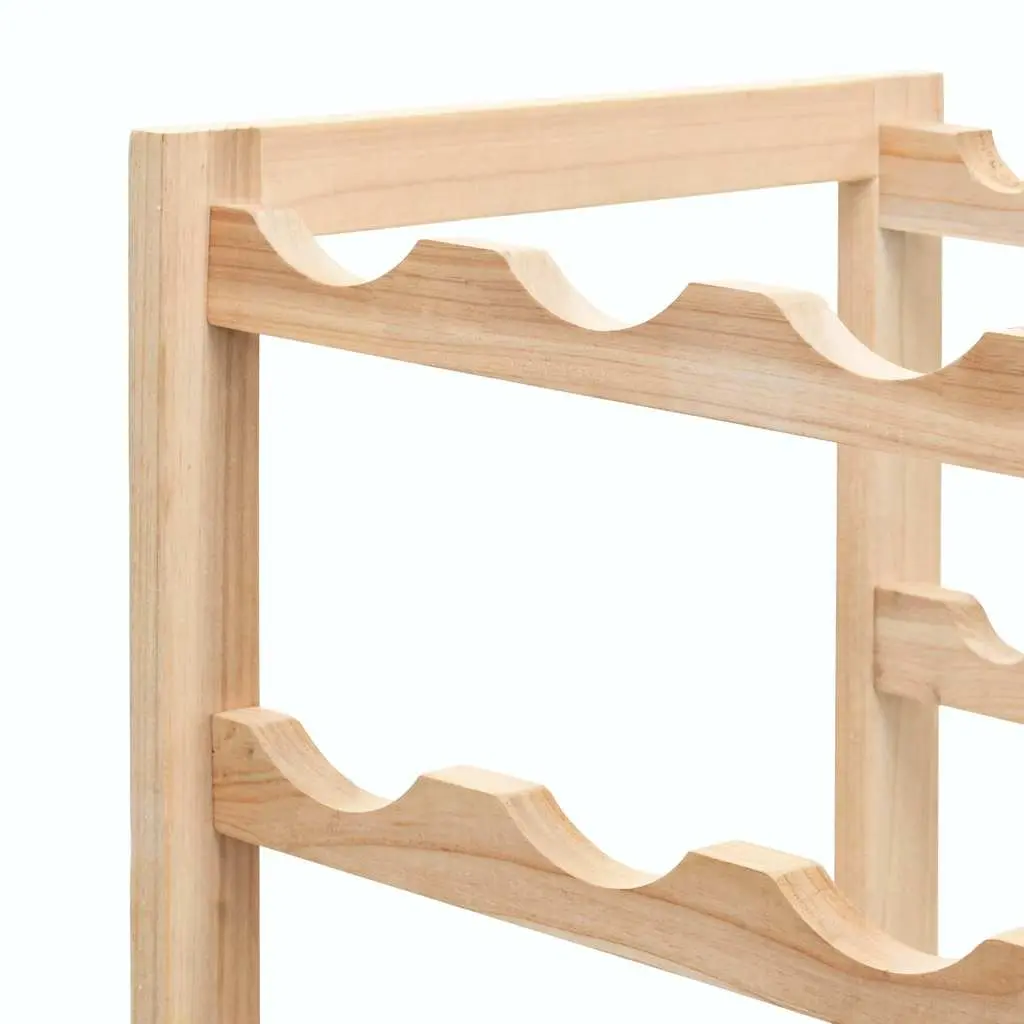 Wine Rack 8 Tier Cedar Wood Storage Organizer Bottle Holder Display Stand Brown