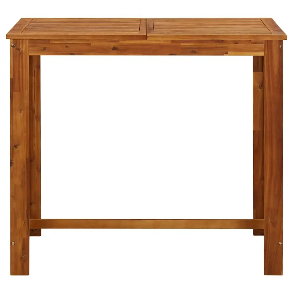 Bar Table Solid Wood Kitchen Dining Room Furniture Brown 120x60x105cm