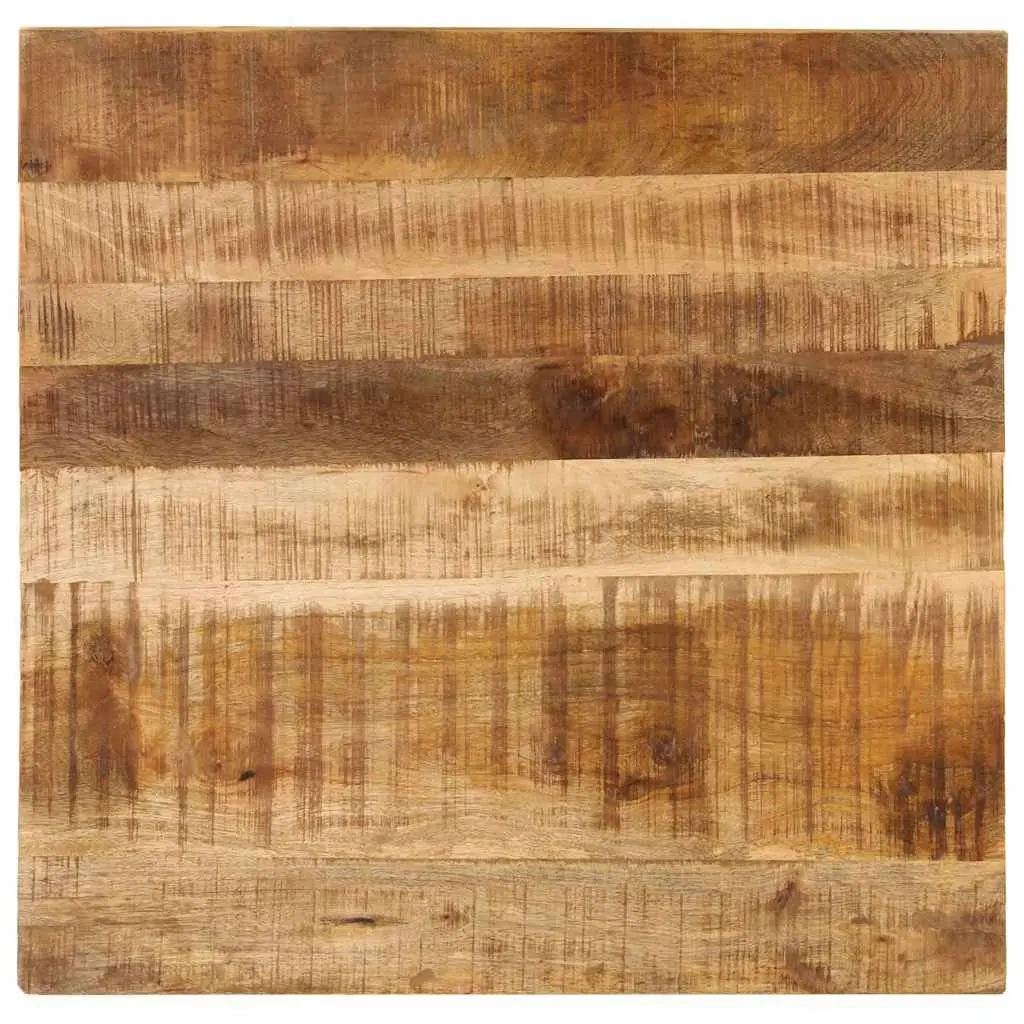 Coffee Table Farmhouse Style 80x80x40 cm Brown Solid Mango Wood
