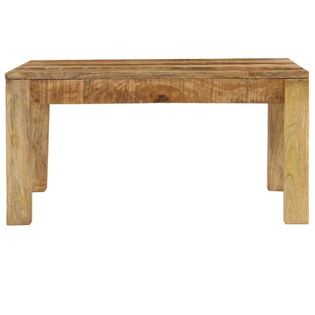 Coffee Table Farmhouse Style 80x80x40 cm Brown Solid Mango Wood