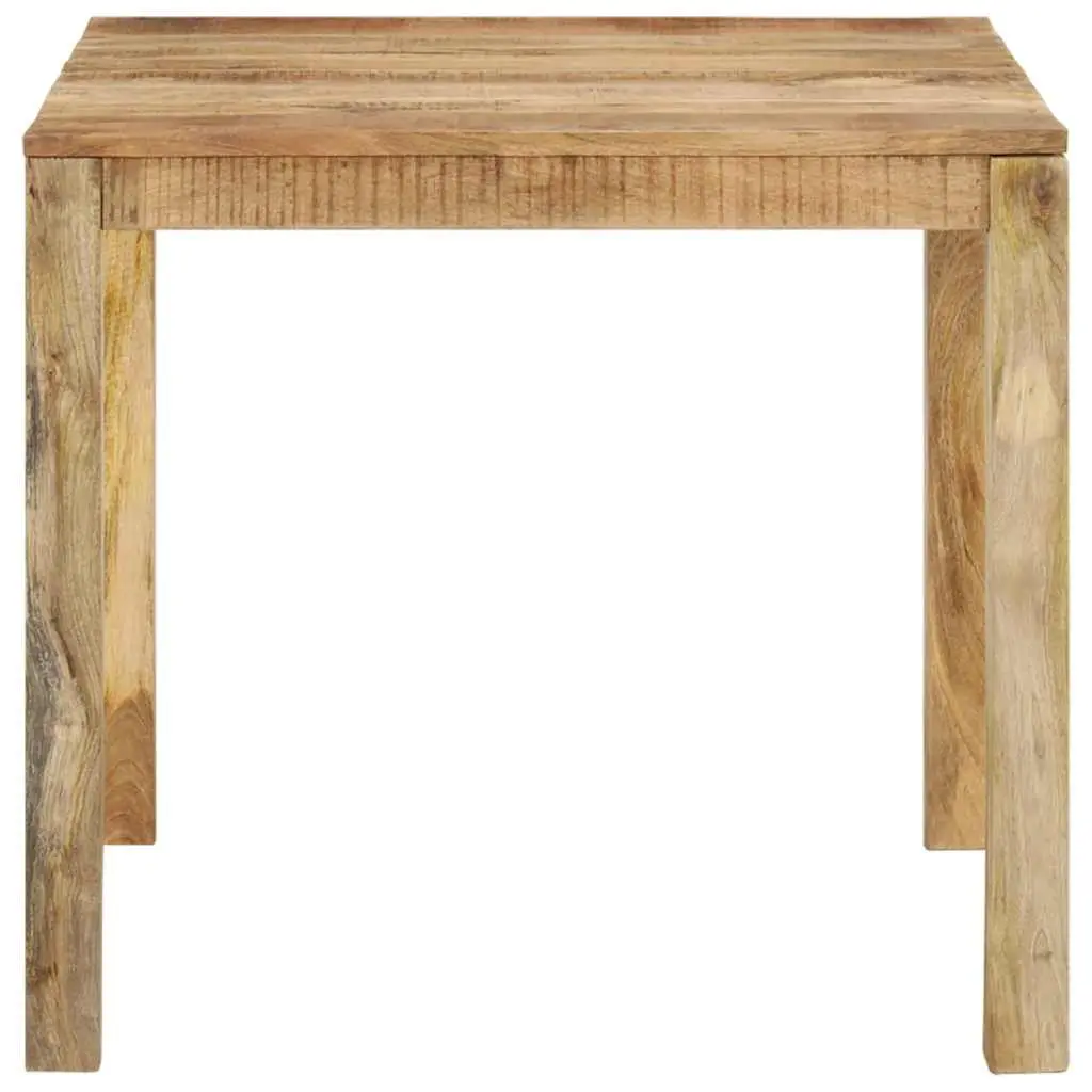 Solid Mango Wood Dining Table Brown Kitchen Room Furniture Farmhouse Style