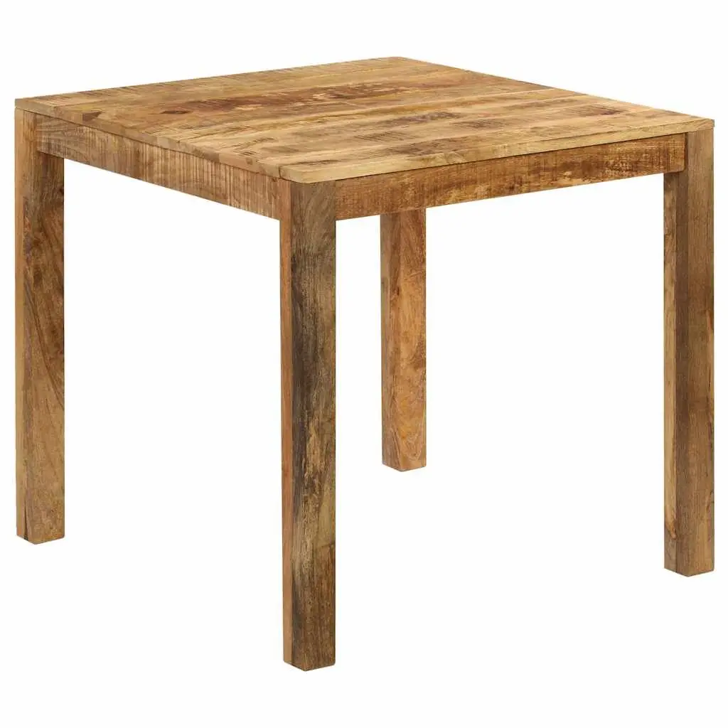 Solid Mango Wood Dining Table Brown Kitchen Room Furniture Farmhouse Style