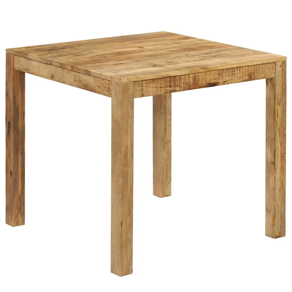 Solid Mango Wood Dining Table Brown Kitchen Room Furniture Farmhouse Style