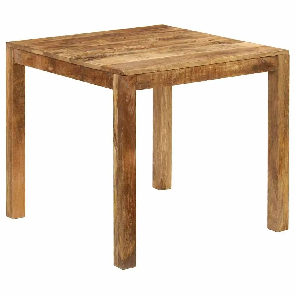 Solid Mango Wood Dining Table Brown Kitchen Room Furniture Farmhouse Style