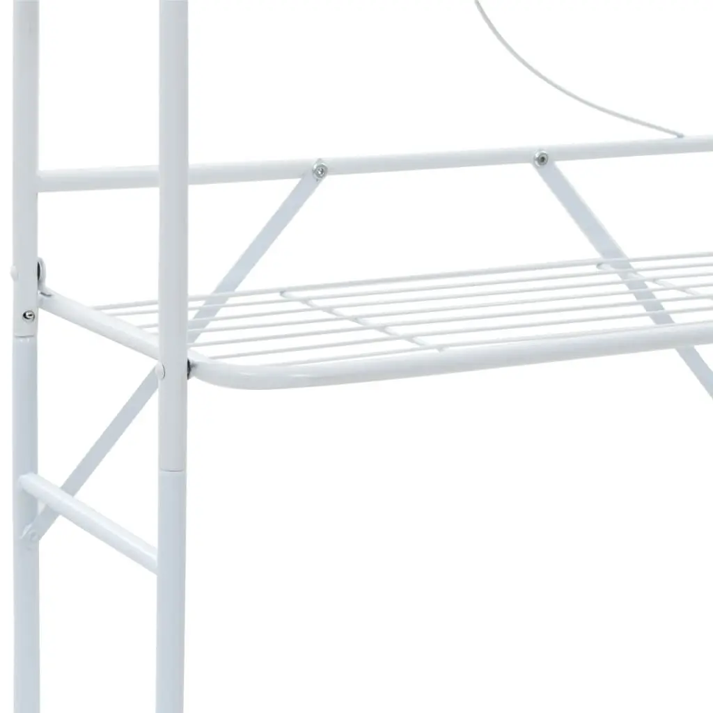 Toilet Rack Bathroom Storage Organizer Over Tank Stand White 60 x 33 x 174 cm