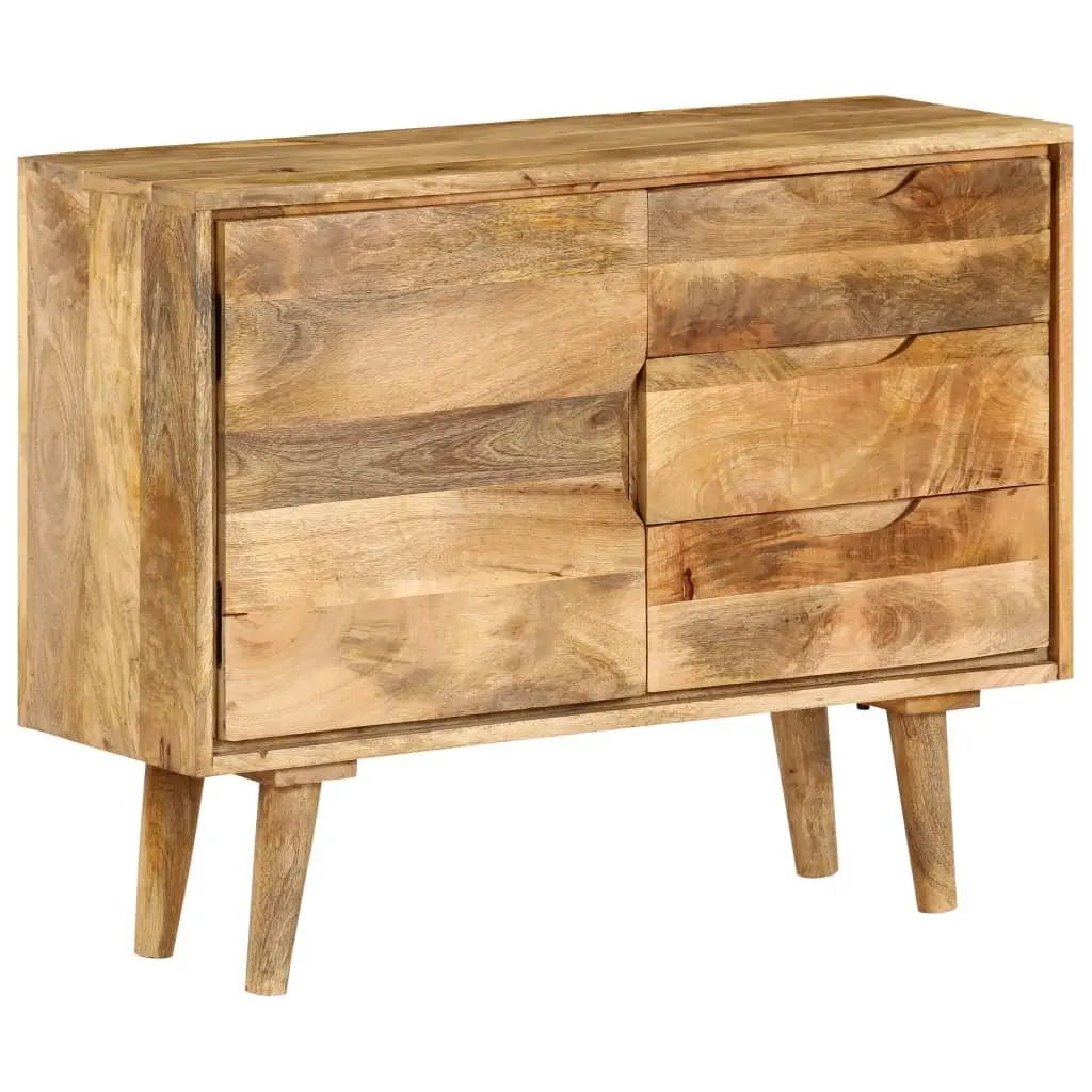Sideboard Storage Cabinet Vintage Solid Mango Wood Brown 90x30x69cm