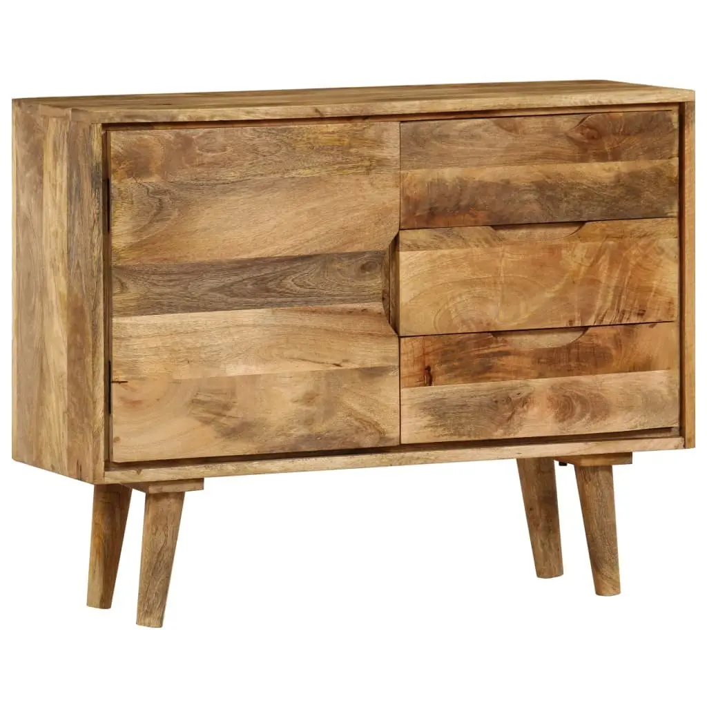 Sideboard Storage Cabinet Vintage Solid Mango Wood Brown 90x30x69cm