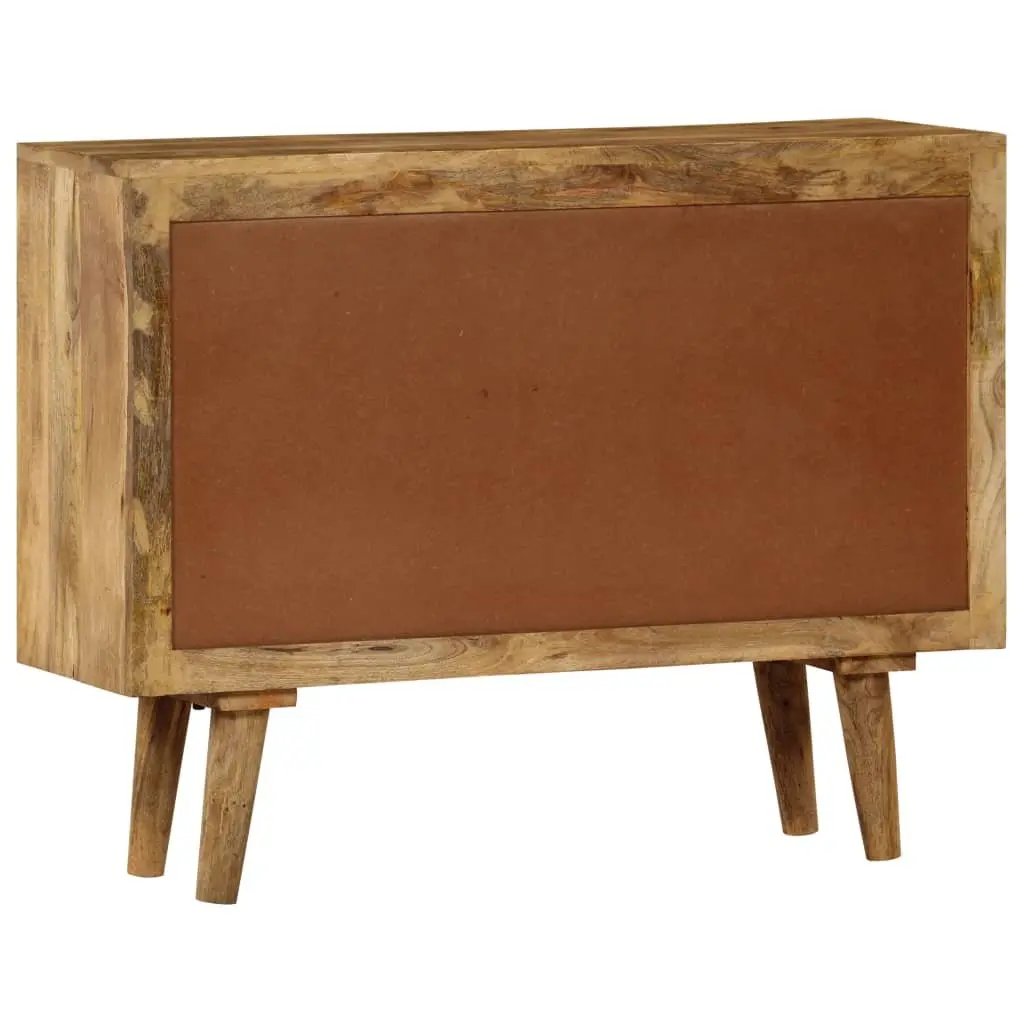 Sideboard Storage Cabinet Vintage Solid Mango Wood Brown 90x30x69cm