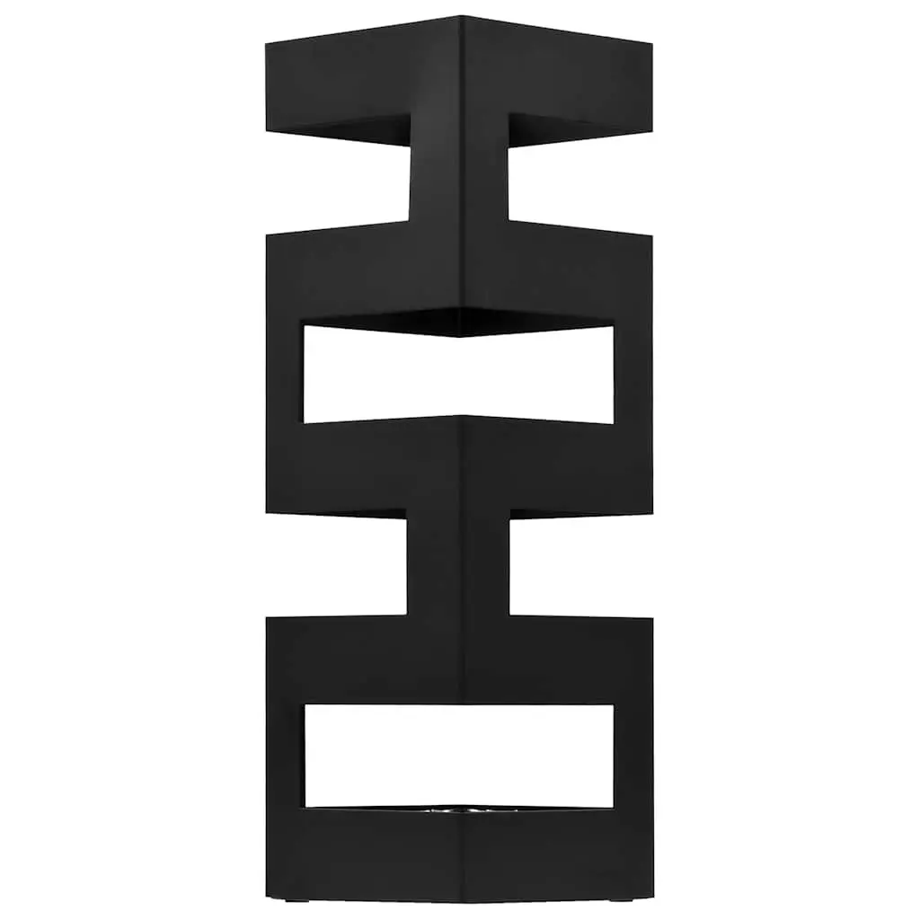 Umbrella Stand Modern Holder Storage Rack Black Steel