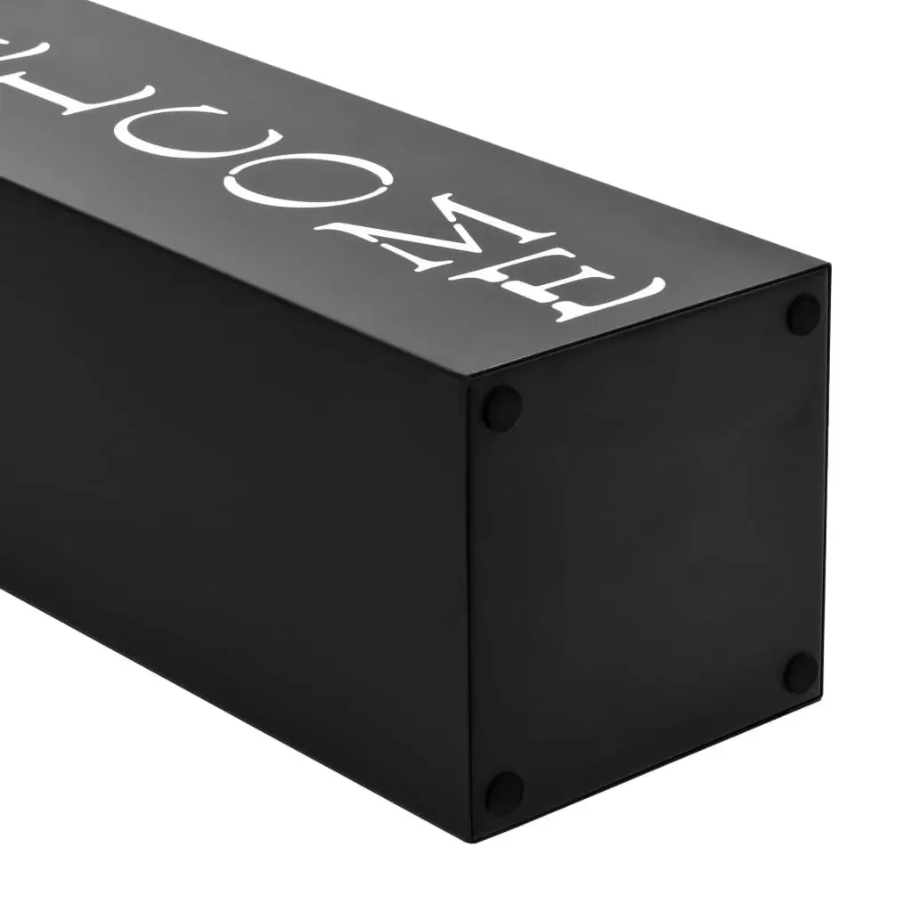 Umbrella Stand Black Steel Modern Entryway Storage Holder Drip Tray