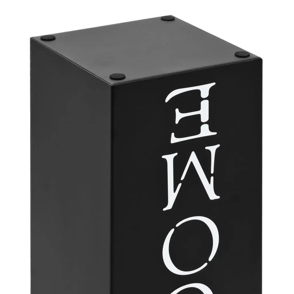 Umbrella Stand Black Steel Modern Entryway Storage Holder Drip Tray