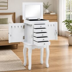 Practical and Reliable White Jewelry Storage Solution