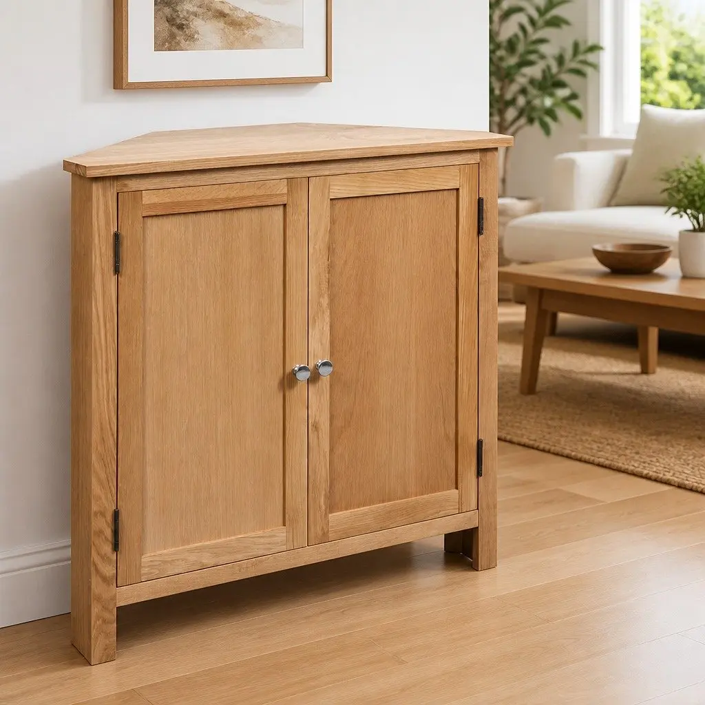 Corner Cabinet Storage Organiser 80x33.5x78 cm Brown Wooden for Hallway Living