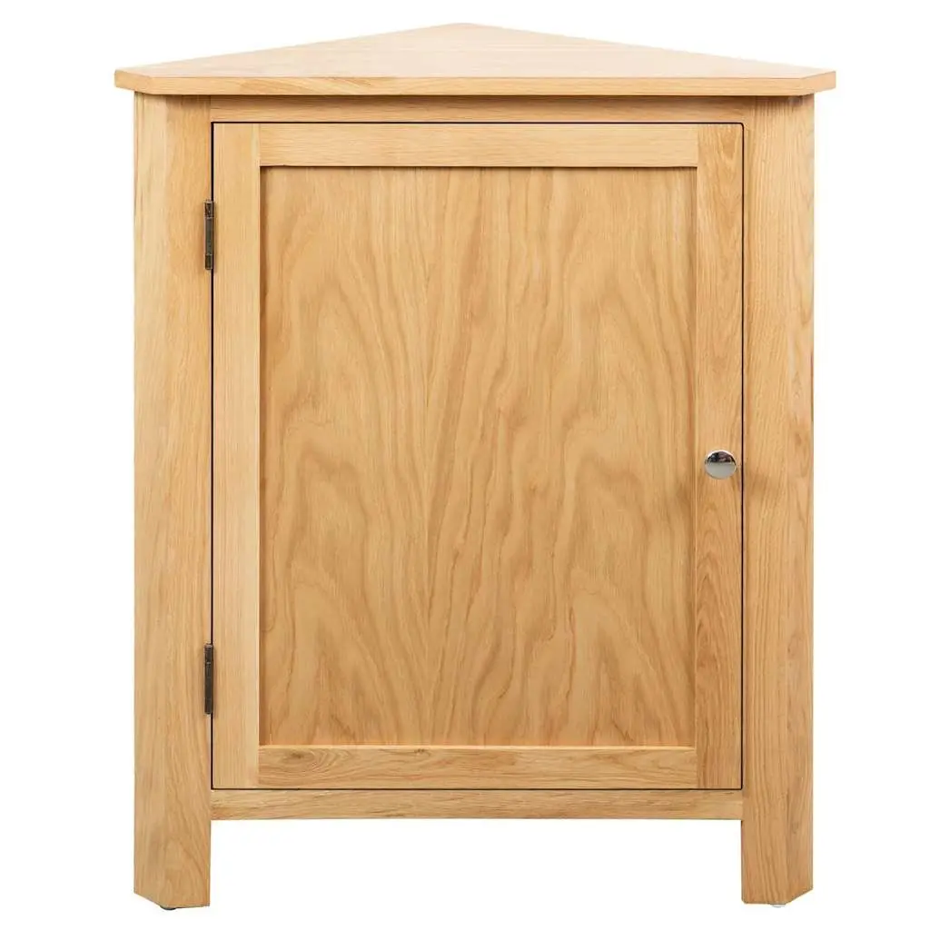 Wooden Corner Cabinet Storage Unit Brown 59x45x80 cm Furniture