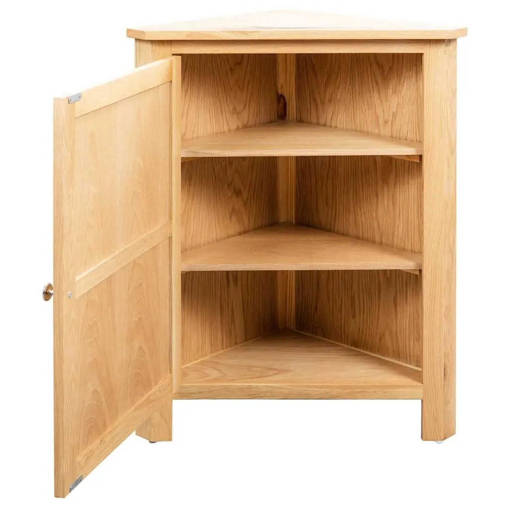 Wooden Corner Cabinet Storage Unit Brown 59x45x80 cm Furniture