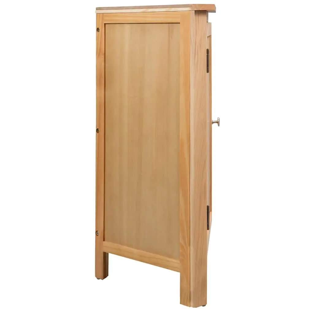 Wooden Corner Cabinet Storage Unit Brown 59x45x80 cm Furniture