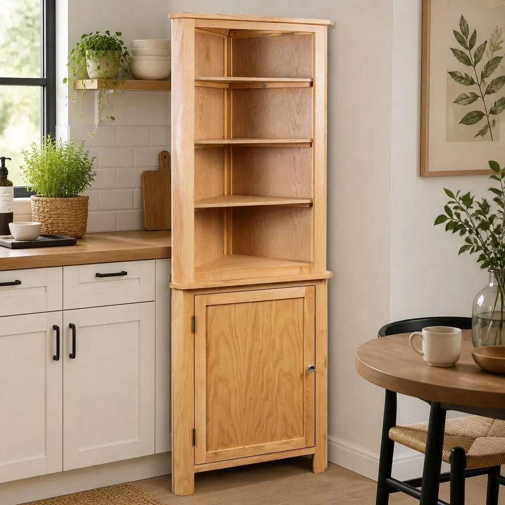 Corner Cabinet Storage Furniture 59x36x180 cm Brown