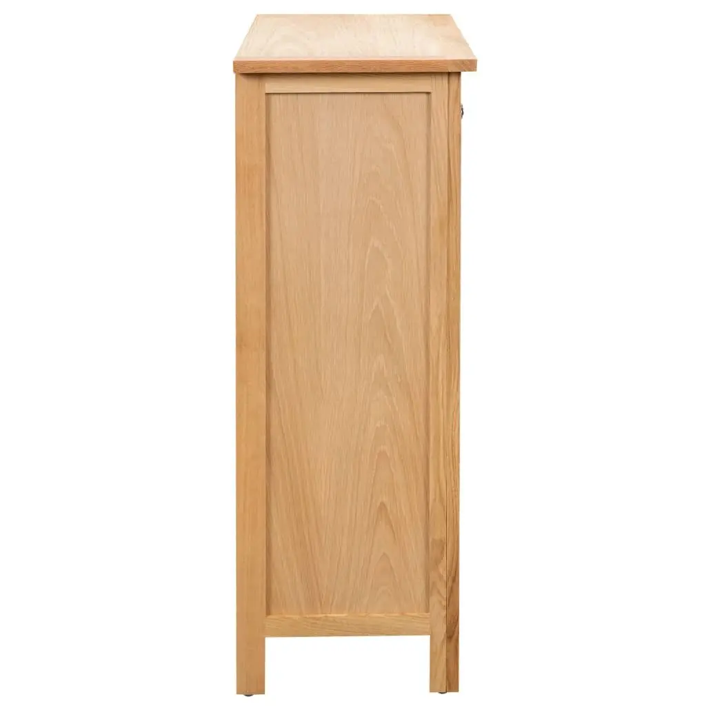Wine Cabinet Storage Rack for Home Bar Solid Oak Wood Brown 72 x 32 x 90 cm