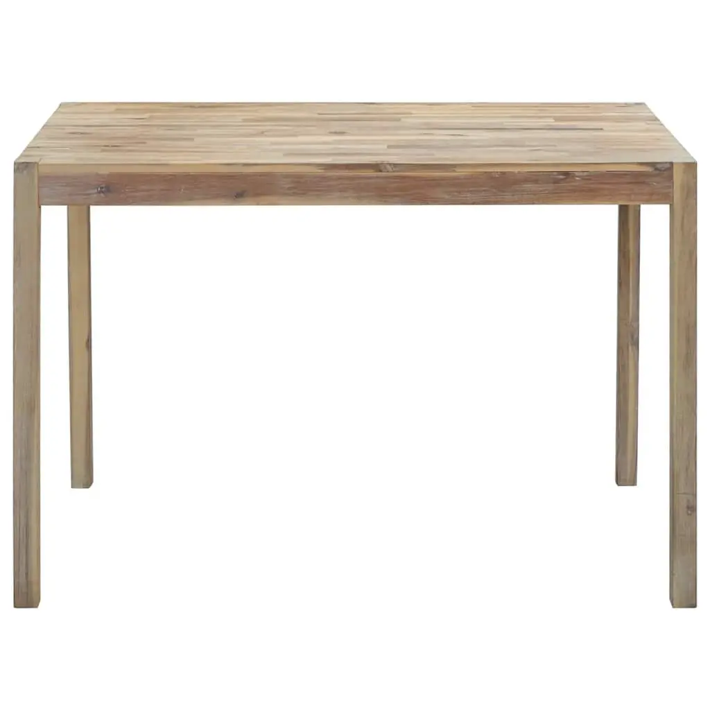 Dining Table 120x70x75cm Brown Solid Acacia Wood Kitchen Room Furniture