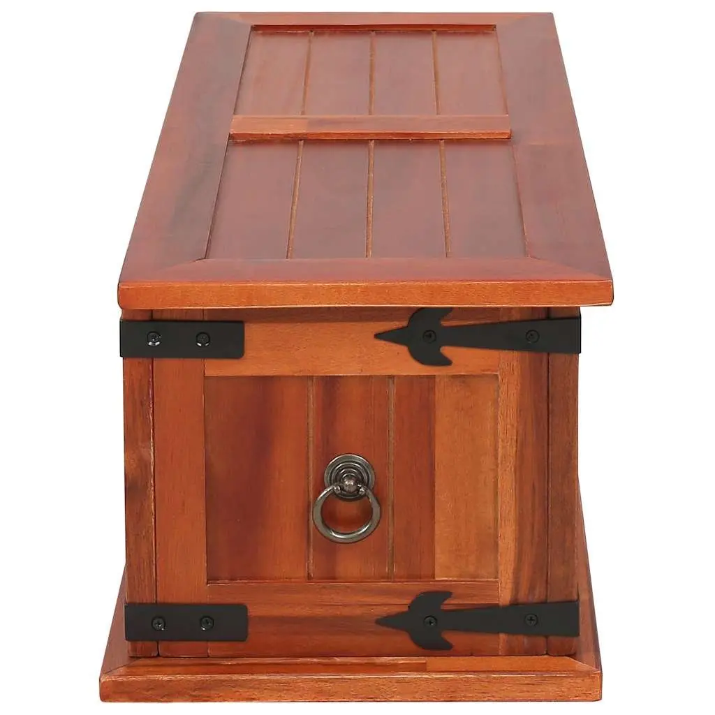 Storage Chest Handmade Solid Acacia Wood Brown 60x25x22cm Bedroom Living Room