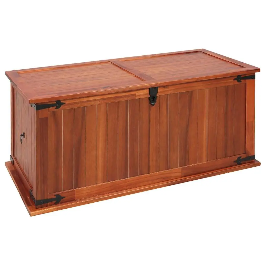 Storage Chest Solid Acacia Wood Brown 79x34x32cm Living Room Bedroom Furniture