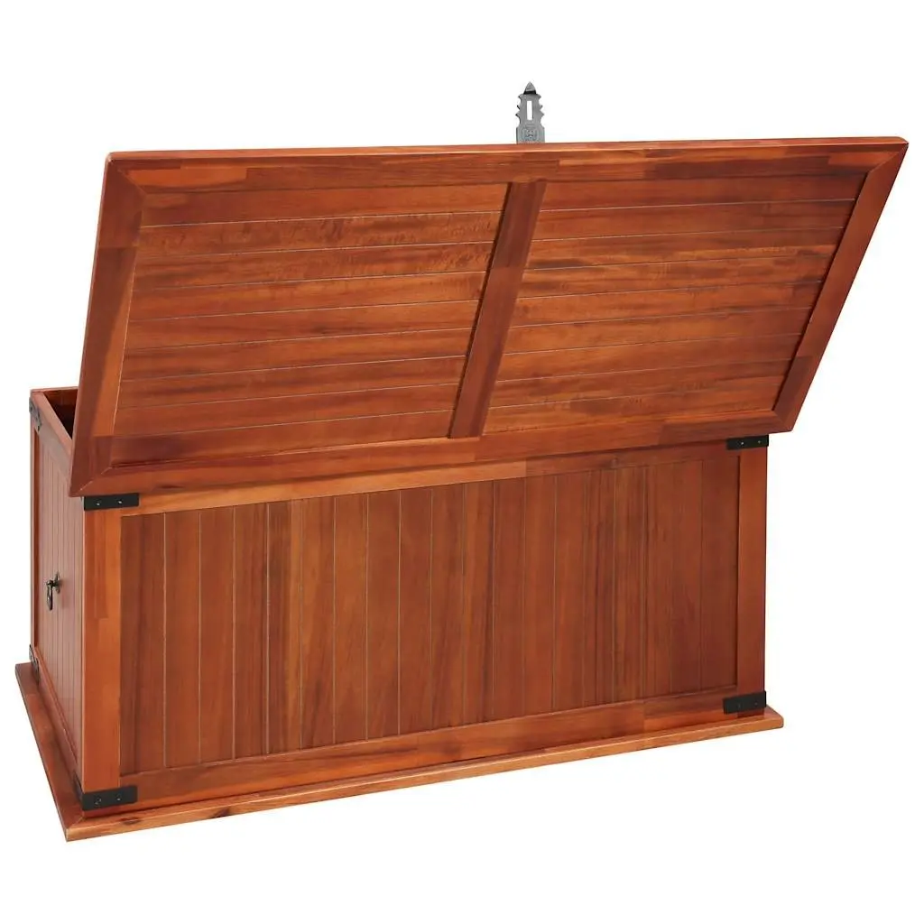 Storage Chest Solid Acacia Wood Brown 79x34x32cm Living Room Bedroom Furniture