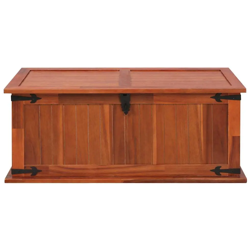 Storage Chest Solid Acacia Wood Brown Bedroom Living Room 90L x 45W x 40H cm