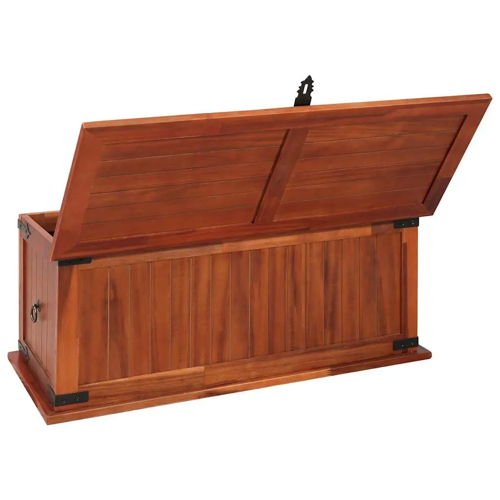 Storage Chest Solid Acacia Wood Brown Bedroom Living Room 90L x 45W x 40H cm