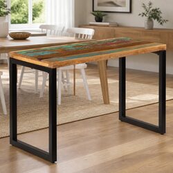 Affordable Dining Table Made from Solid Reclaimed Wood