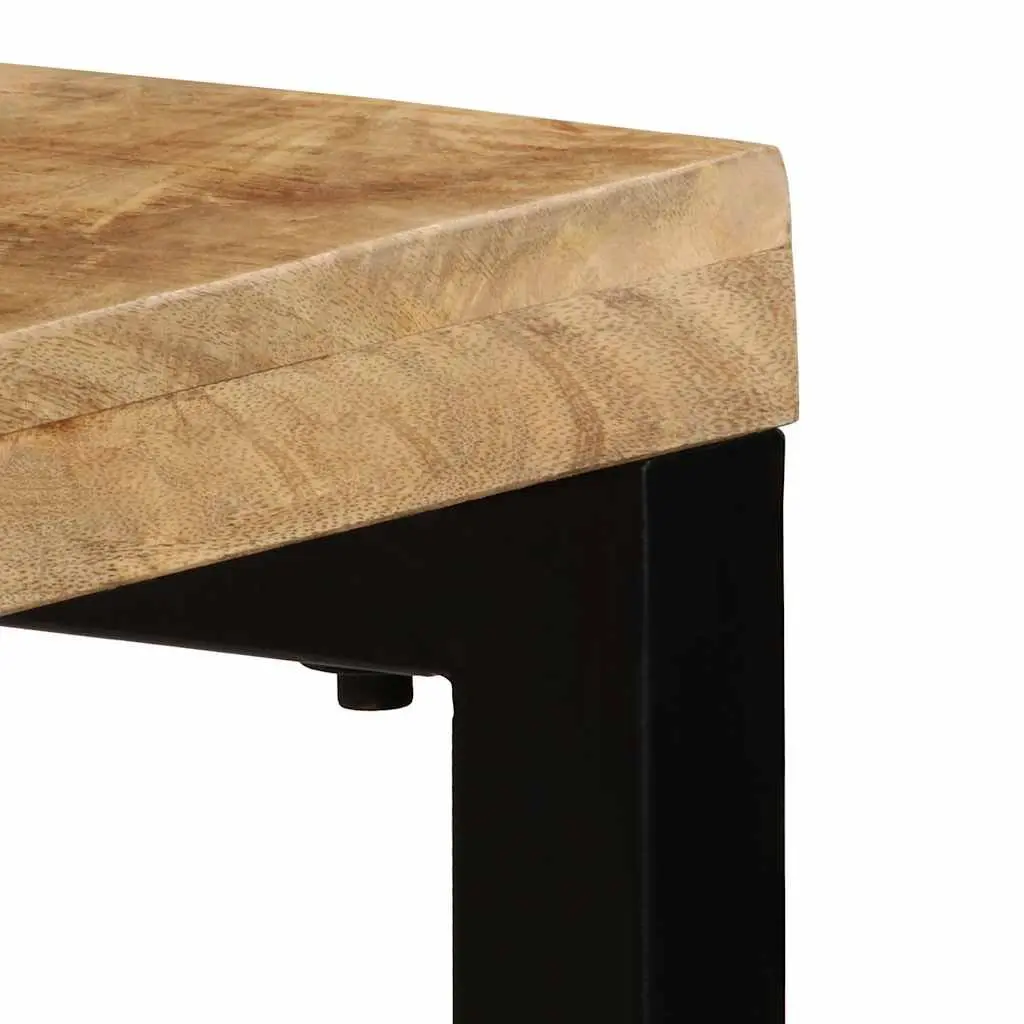 Console Table 120x35x76cm Solid Wood Mango Steel Brown Accent End Dining