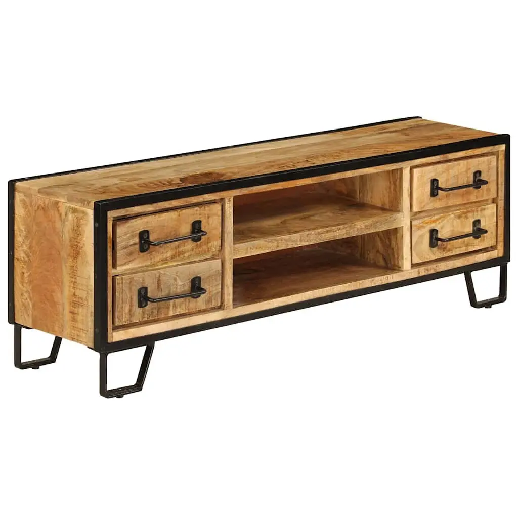 TV Cabinet Storage 120x30x40cm Brown Solid Mango Wood