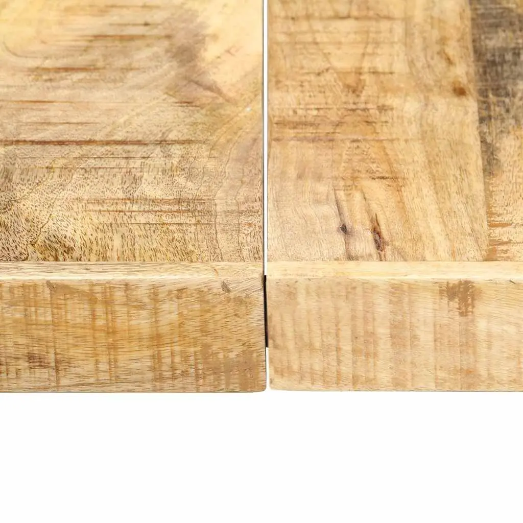 Dining Table Industrial Kitchen 160x80x75cm Solid Mango Wood Brown