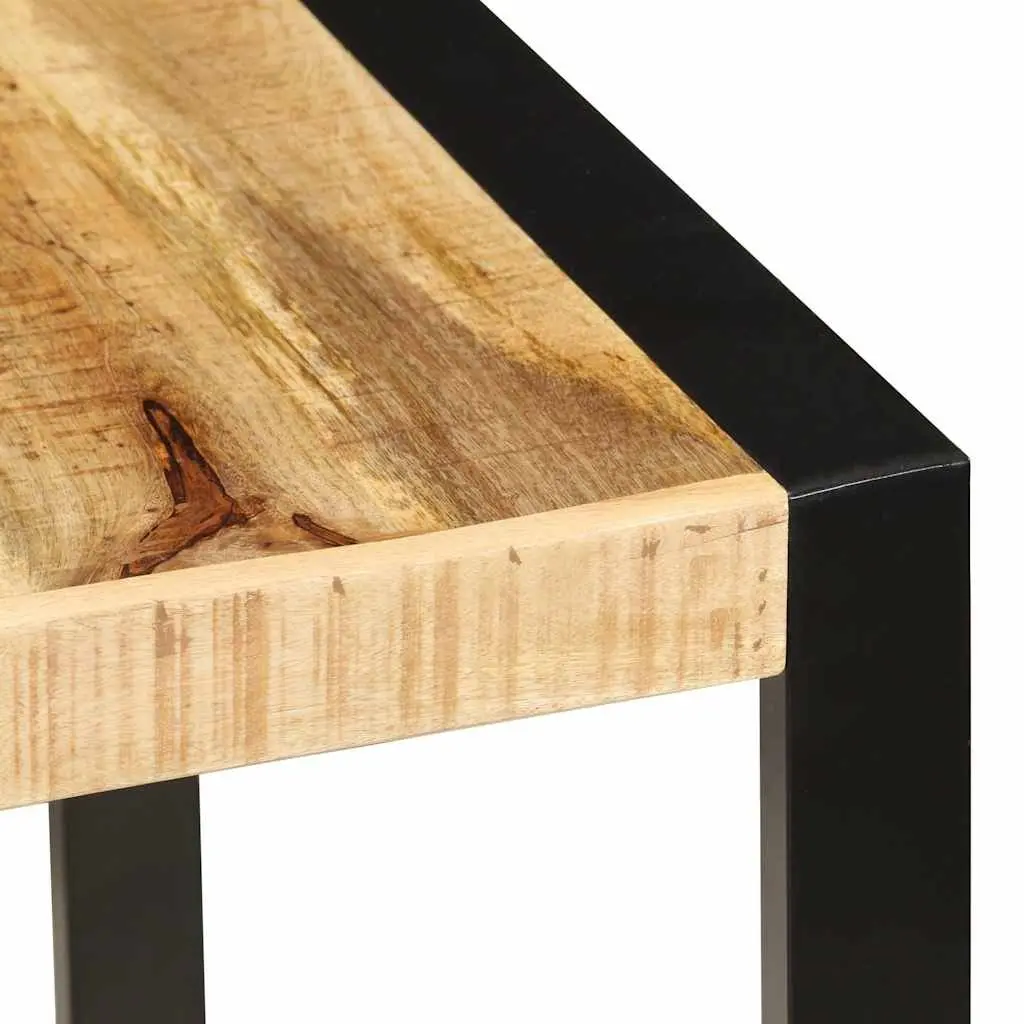 Dining Table Industrial Kitchen 160x80x75cm Solid Mango Wood Brown