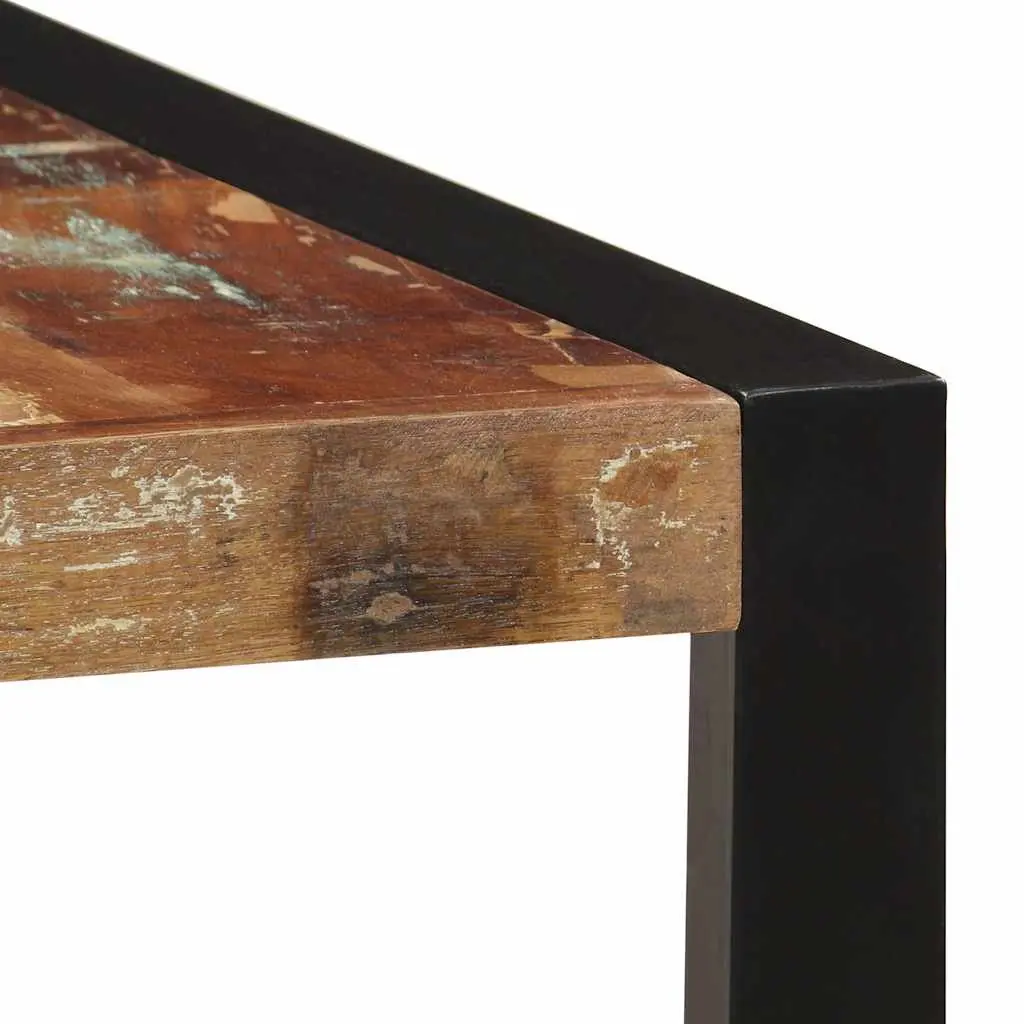 Dining Table 160x80x75 cm Solid Reclaimed Wood Kitchen Furniture Rustic Style