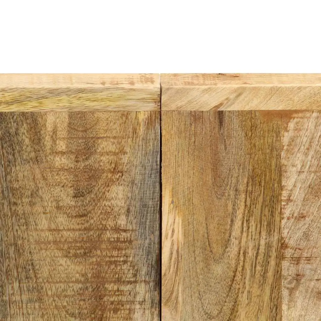 Dining Table Industrial Kitchen 140x70x75cm Solid Mango Wood Brown