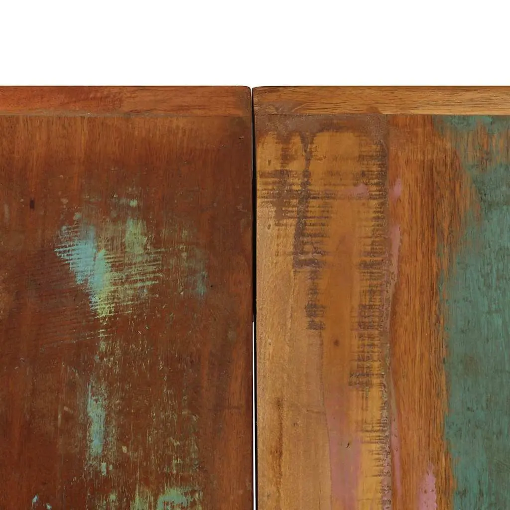 Dining Table 140x70x75 cm Solid Reclaimed Wood Rustic Kitchen Furniture
