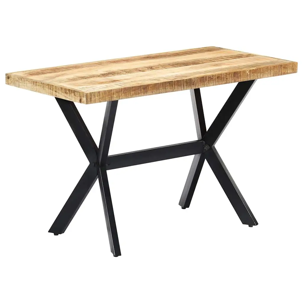 Dining Table 120x60x75 cm Solid Mango Wood Industrial Kitchen Furniture