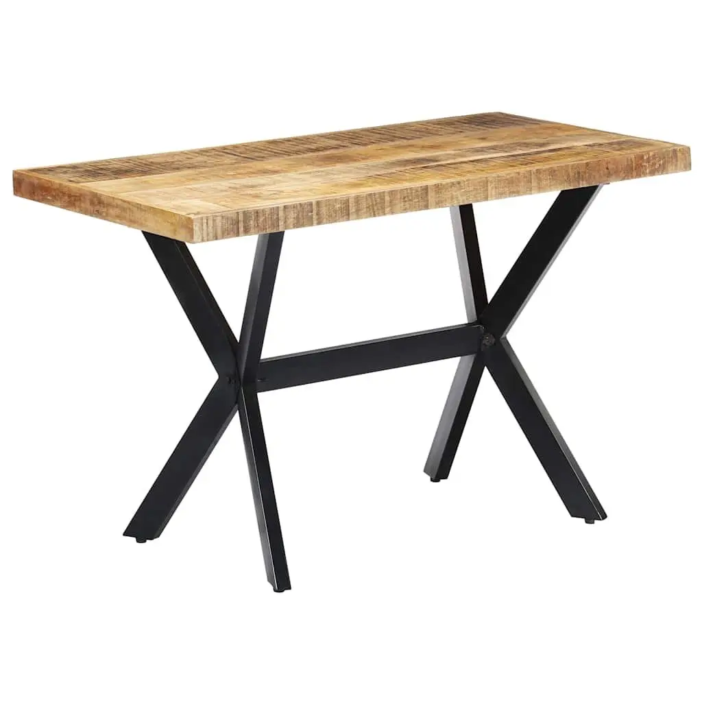 Dining Table 120x60x75 cm Solid Mango Wood Industrial Kitchen Furniture
