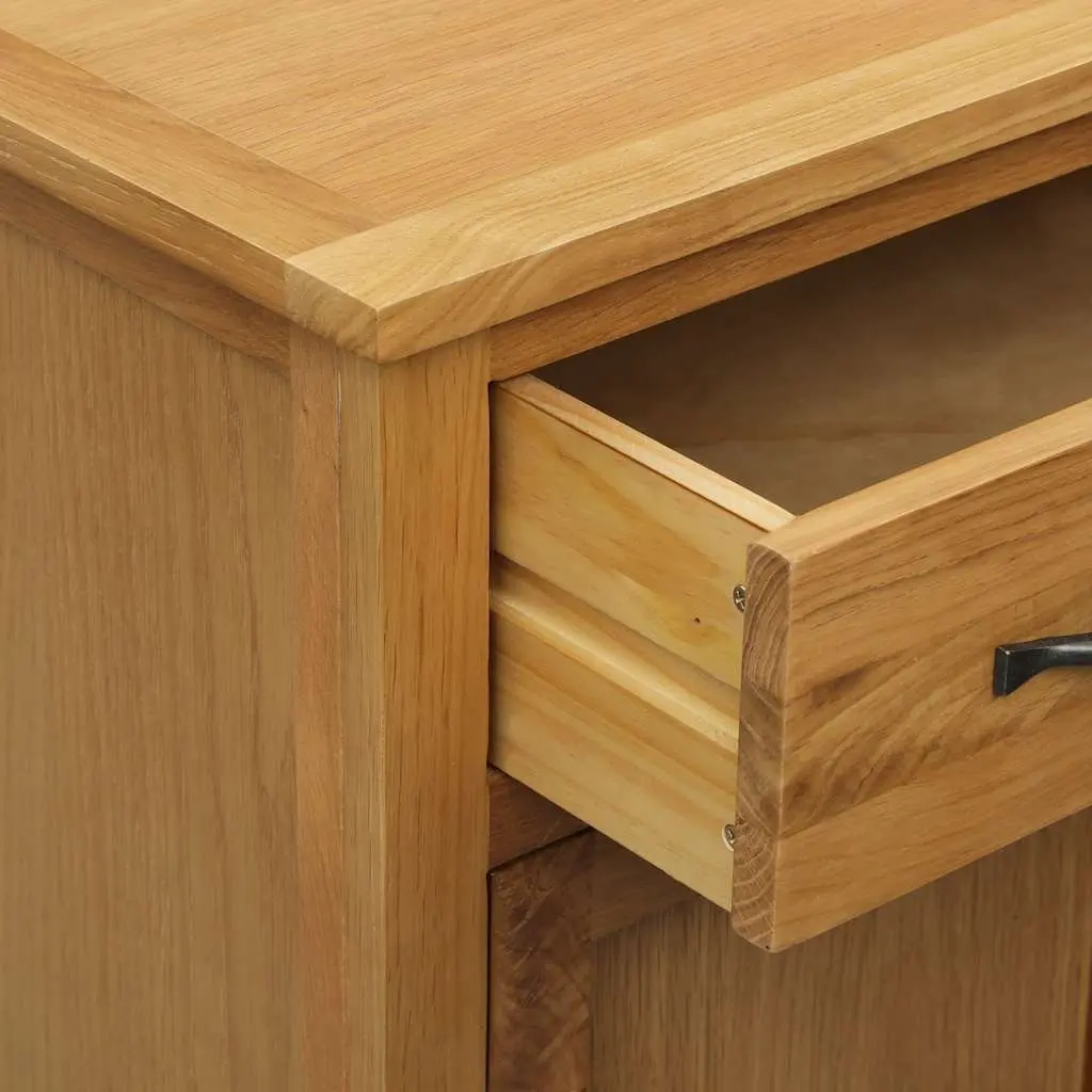 Shoe Cabinet Brown Solid Wood 4 Shelves 1 Drawer Storage Organiser