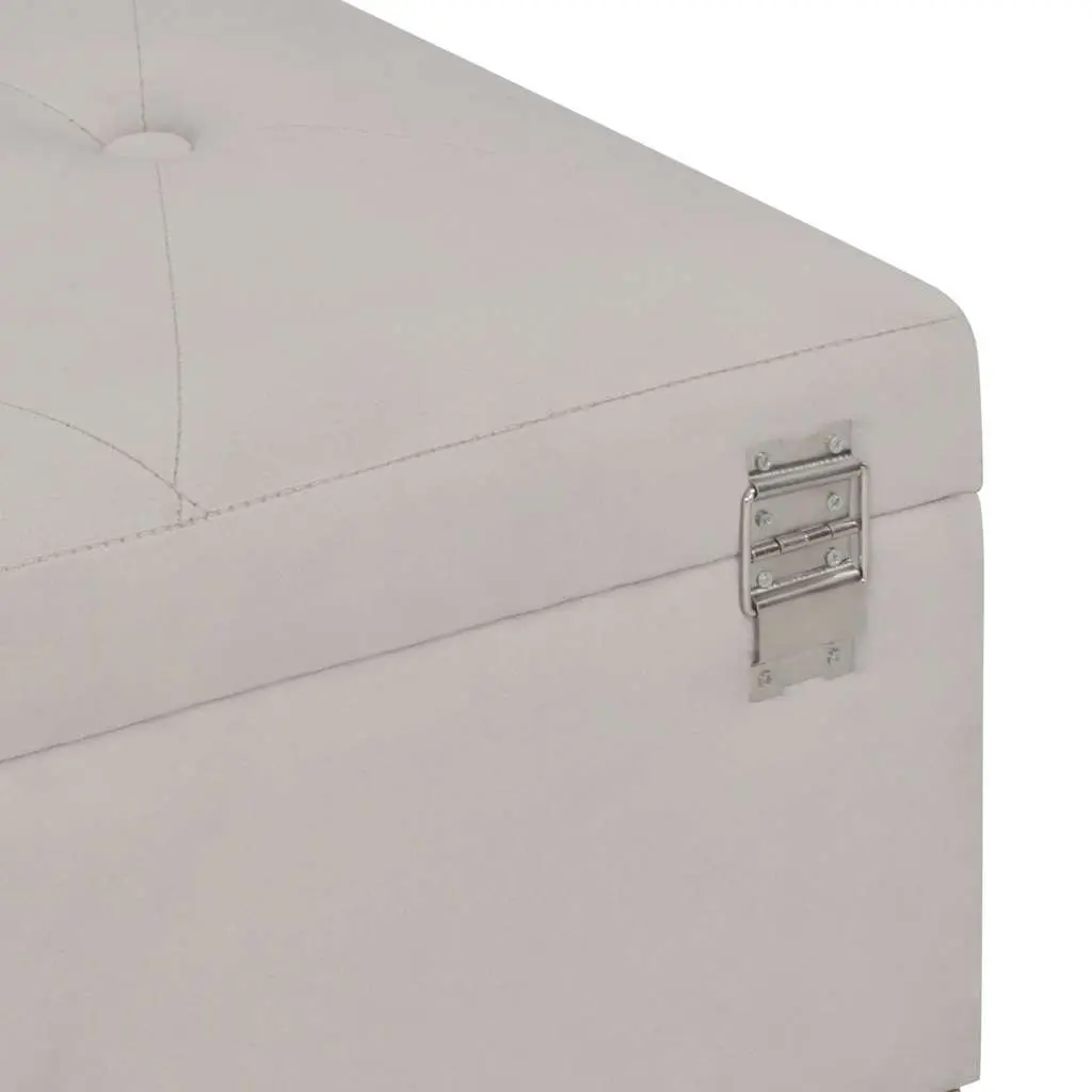 Grey Velvet Storage Bench