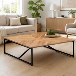 Affordable Elegance: Acacia Wood Coffee Table