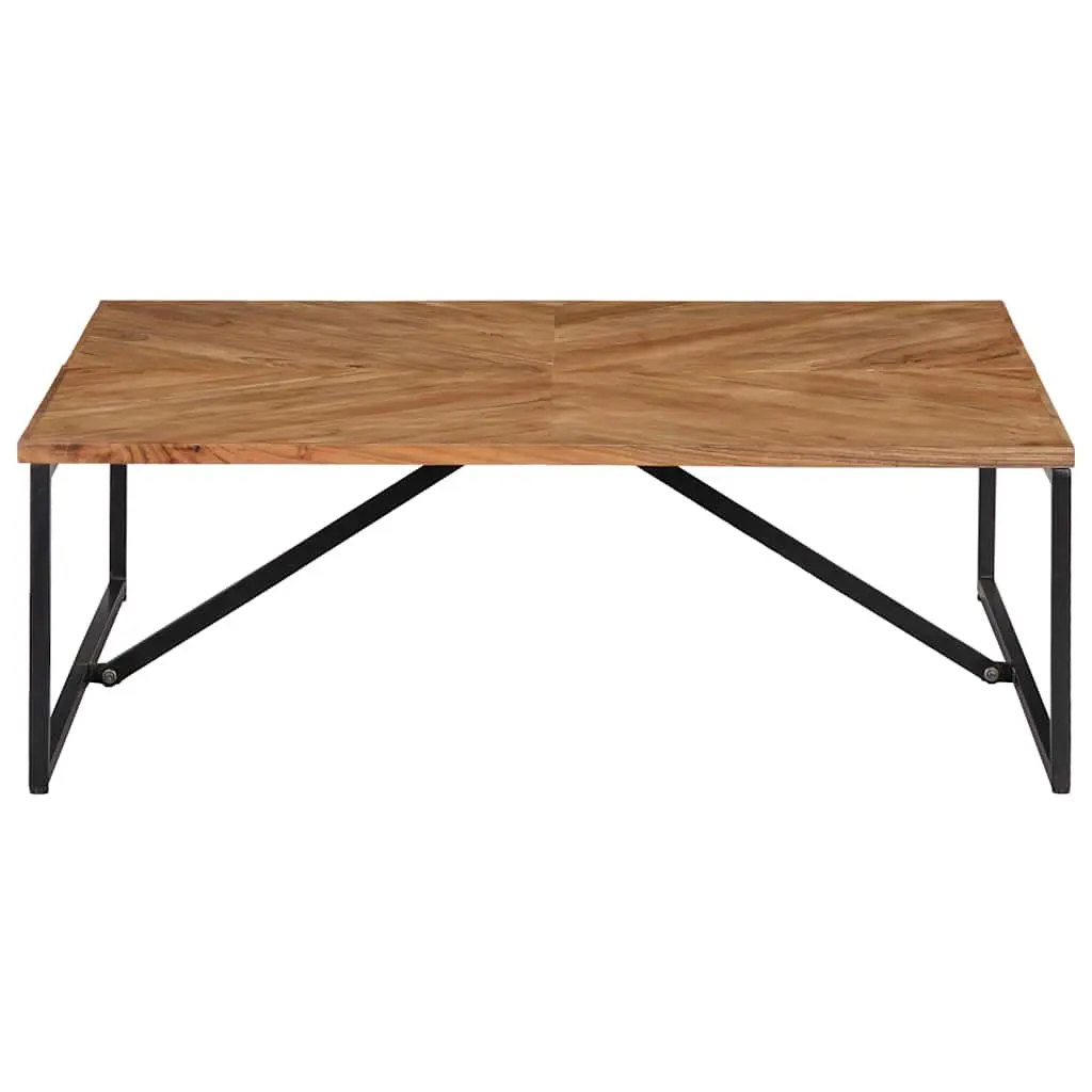 Coffee Table Solid Acacia Wood 110x110x36 cm Brown Living Room Furniture