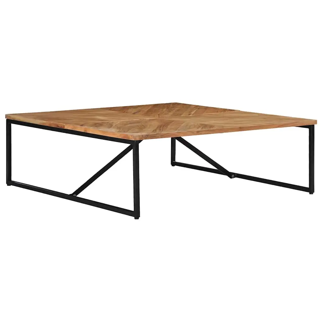 Coffee Table Solid Acacia Wood 110x110x36 cm Brown Living Room Furniture
