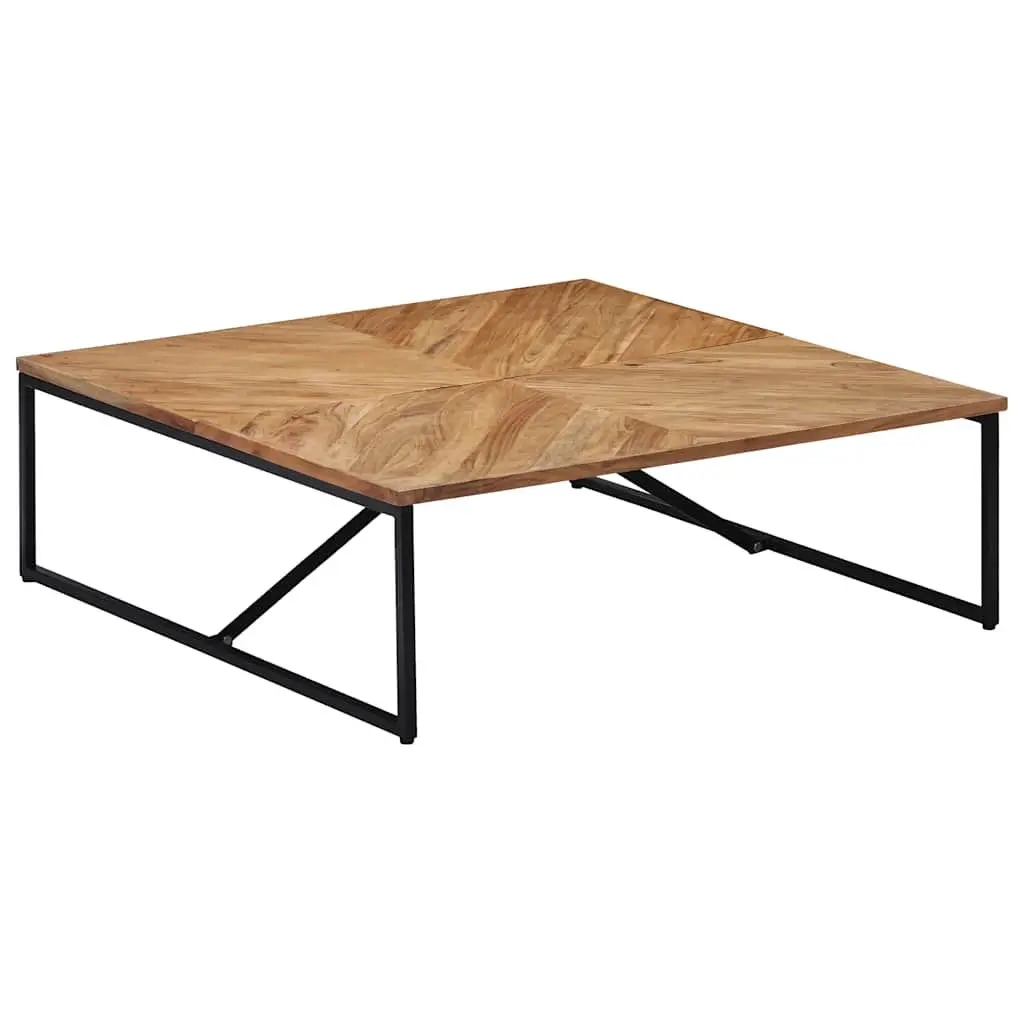 Coffee Table Solid Acacia Wood 110x110x36 cm Brown Living Room Furniture