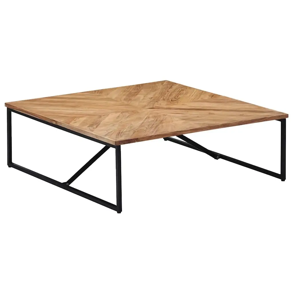 Coffee Table Solid Acacia Wood 110x110x36 cm Brown Living Room Furniture