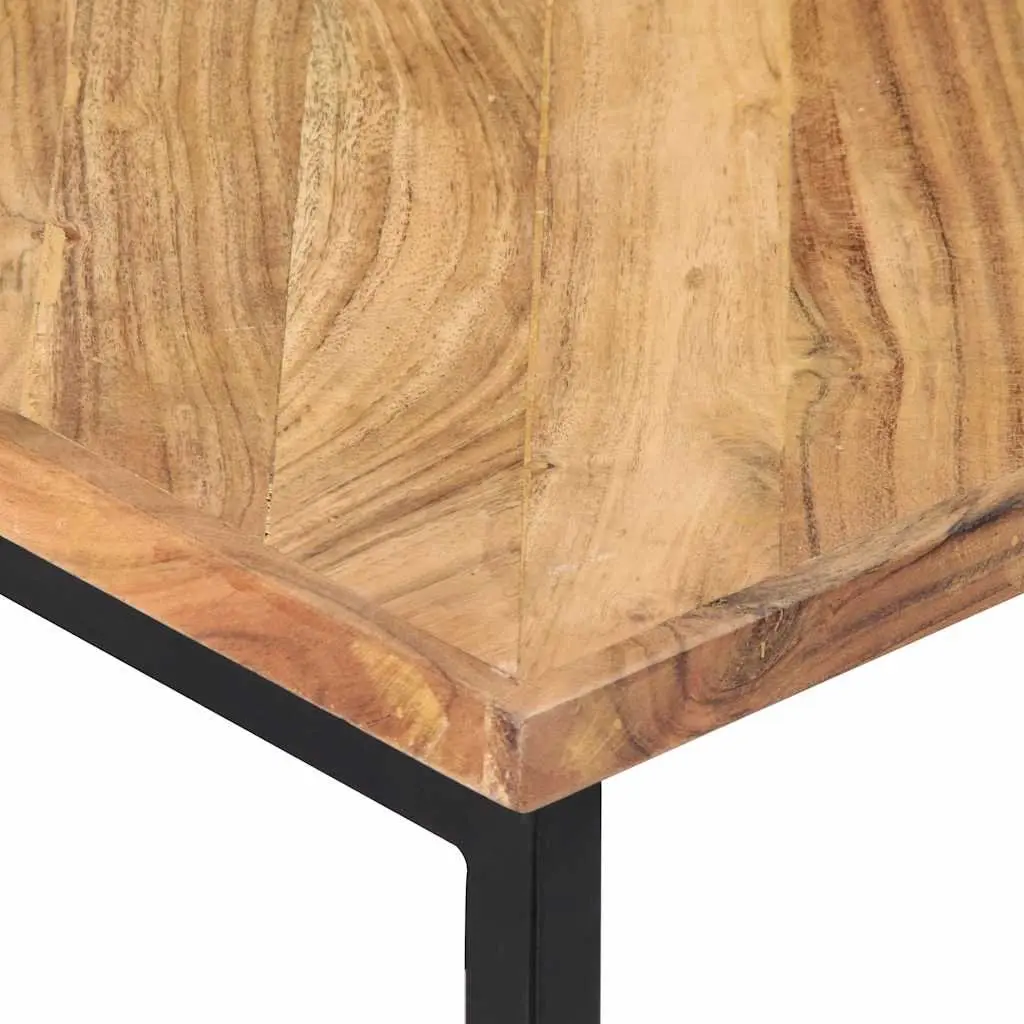 Coffee Table Solid Acacia Wood 110x110x36 cm Brown Living Room Furniture