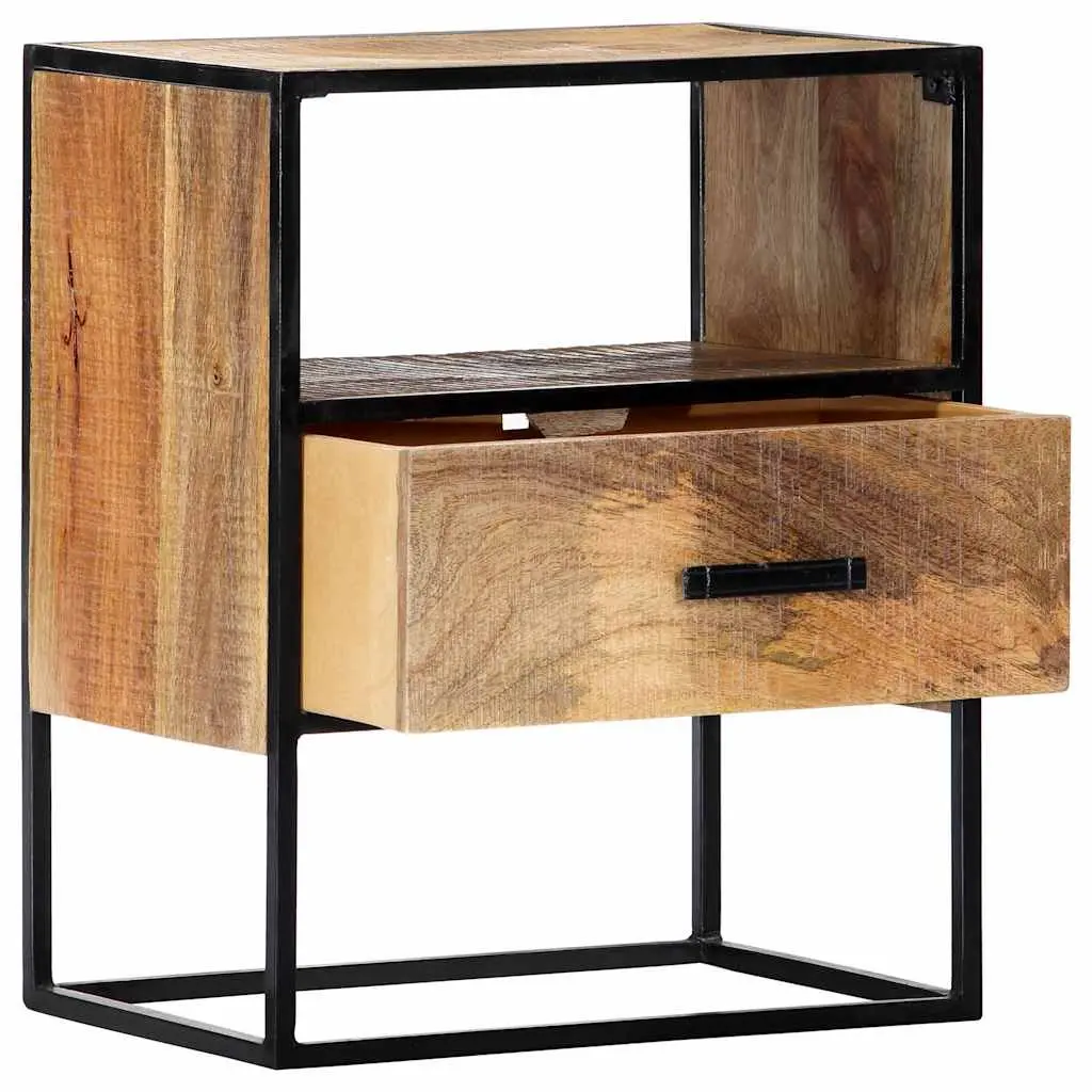 Bedside Table in Brown with Storage Options