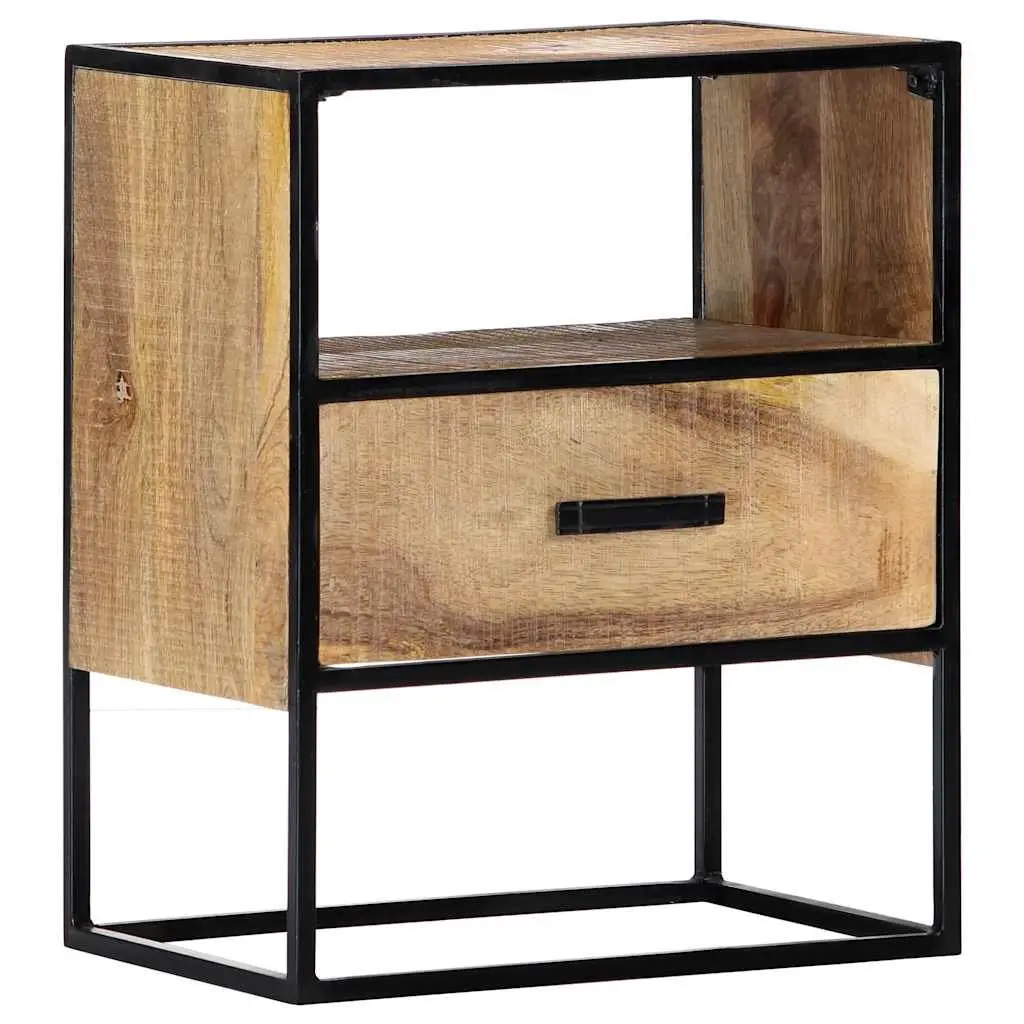 Bedside Table in Brown with Storage Options
