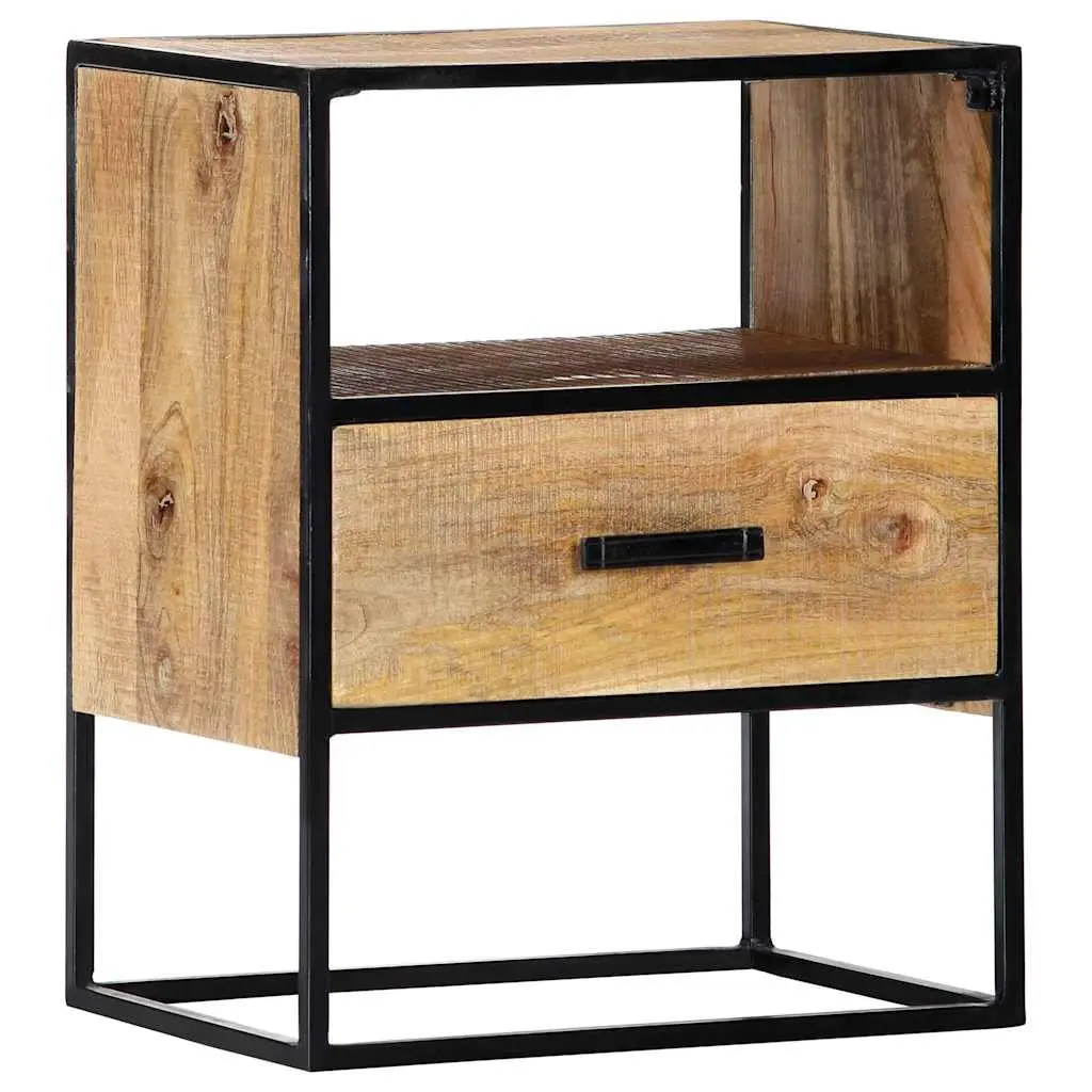 Bedside Table in Brown with Storage Options